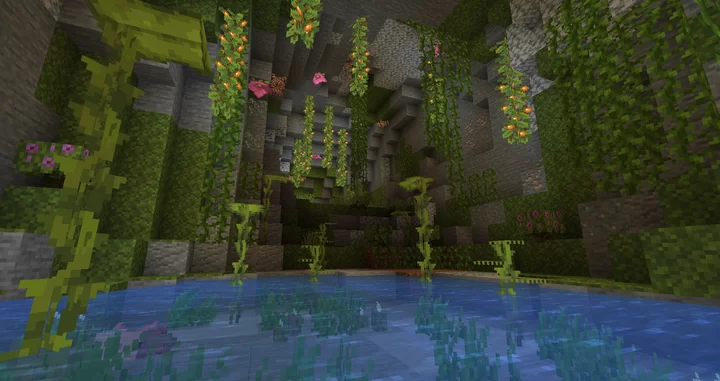 Alex caves 1.20 1. Minecraft lush texture.