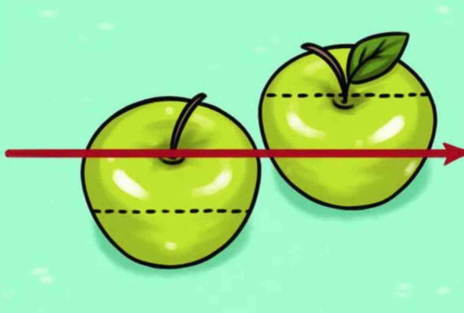 Три яблока равно